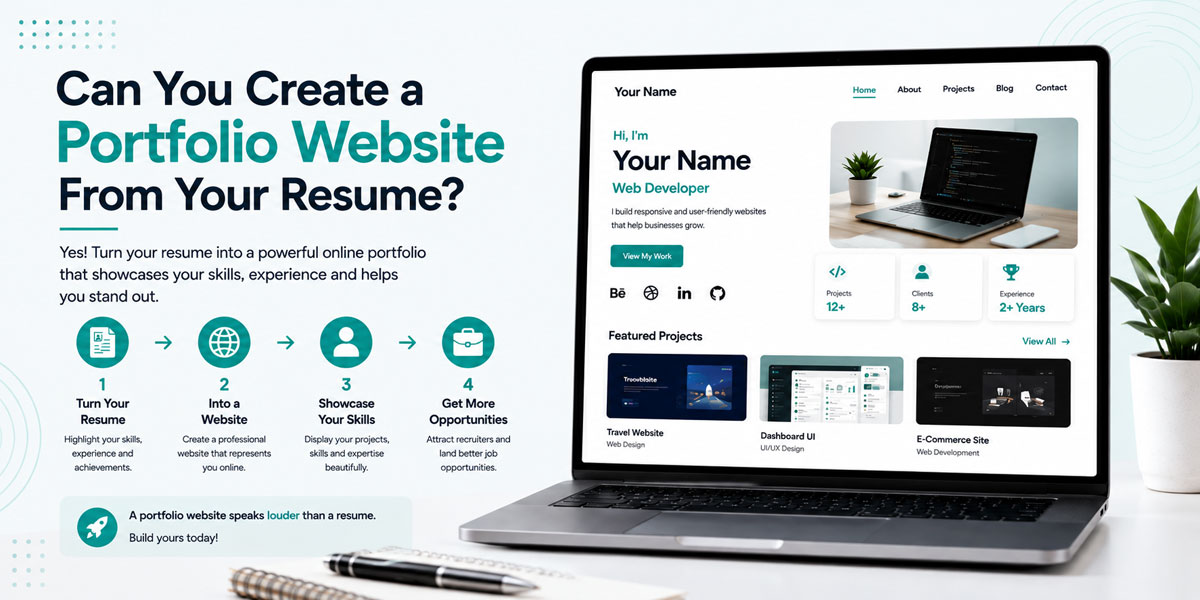 Can You Create a Portfolio Website From Your Resume?